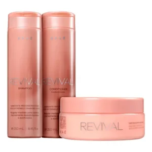 Kit Braé Revival Shampoo, Condicionador E Mascara Capilar
